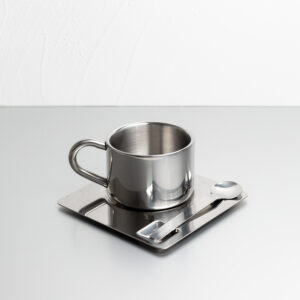 Recta Steel Cup and Saucer