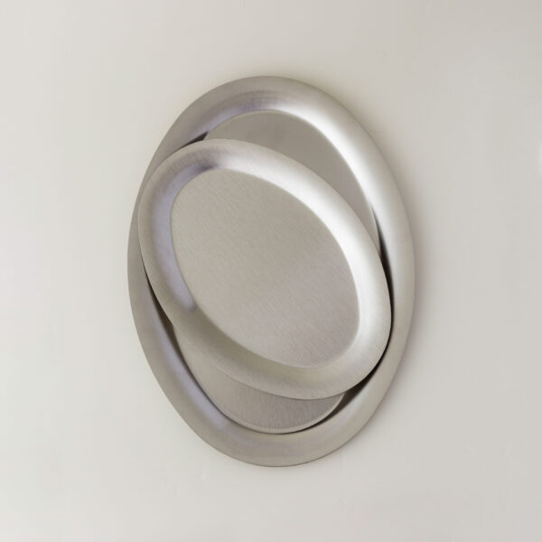 oval steel serving tray set