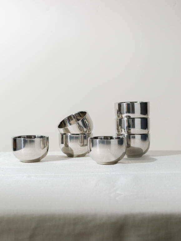 Aura Steel Cup,set of 2